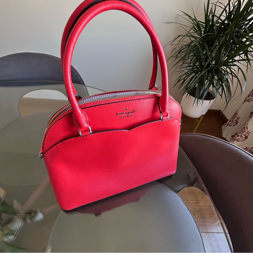 Kate Spade Vibrant Red Heart Satchel